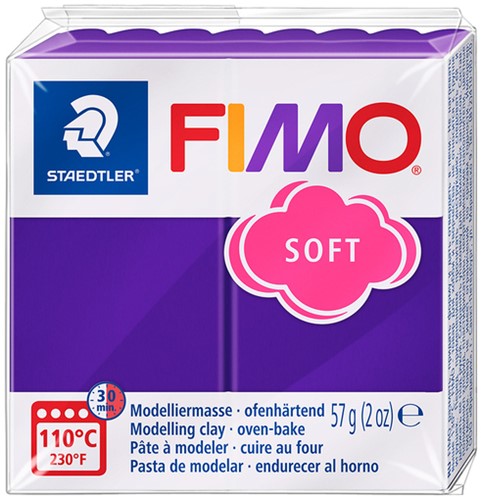Boetseerklei Fimo soft 57 gram pruim