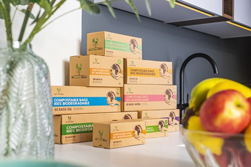 Afvalzak bio Mr.Green Mind 55x76cm 40-45 liter dispenser 60 stuks-2