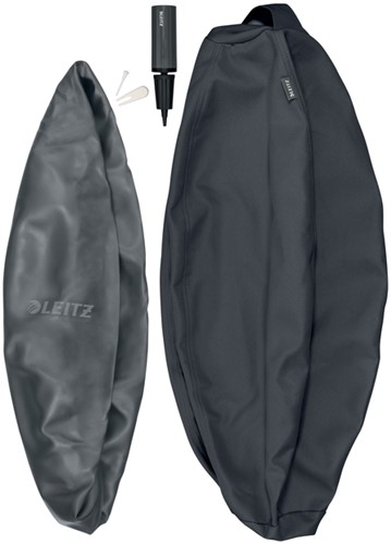 Actieve zitbal Leitz Ergo 55cm anti-rol donkergrijs-2