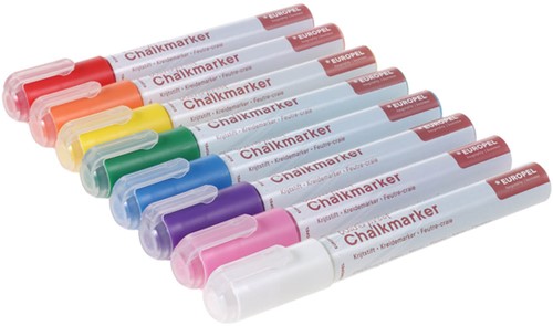 Krijtstift Europel watervast 3-6mm assorti etui 8 stuks-3