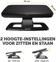 Voetensteun Fellowes Hana LT zwart-2