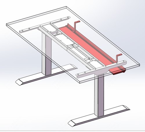 Kabelgoot Euroseats universeel 110cm wit-1