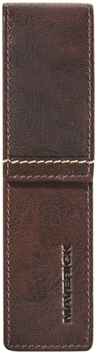 Pennenetui Maverick Rough Gear Brown 2-delig