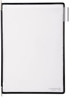 Zichtpaneel Tarifold A4 verticaal zwart 10 stuks