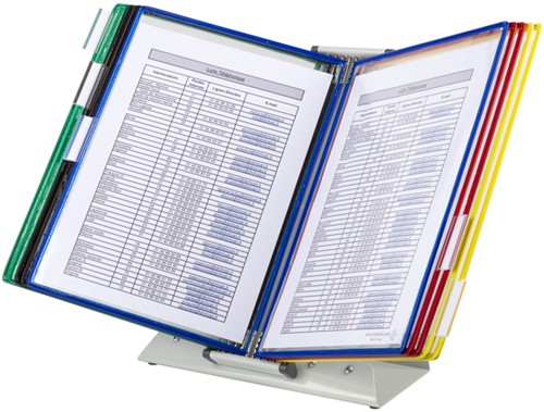 Zichtpanelensysteem bureau Tarifold metaal A4 met 10-tassen assorti-2