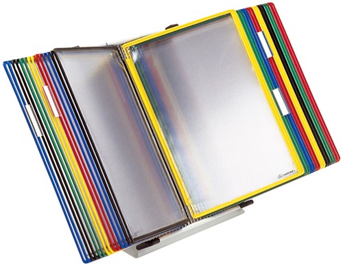 Zichtpanelensysteem bureau Tarifold metaal A4 met 30-tassen assorti-2