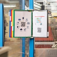 Zichtpanelensysteem wand Tarifold metaal A4 met 10-tassen assorti-3
