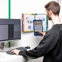 Zichtpanelensysteem wand Tarifold metaal A4 met 10-tassen assorti-4