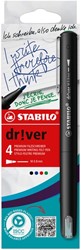 Fineliner STABILO dr!ver medium assorti 4 stuks