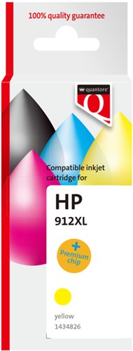 Inktcartridge Quantore alternatief tbv Hp 912XL 3YL84AE hc zwart