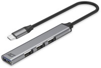 Hub ACT USB-C 3x USB-A 2.0 en 1x USB-A 3.0