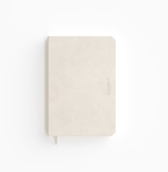 Notitieboek de KEMPEN Cotton Vanilla 110x160mm blanco 160 pag 90gr wit
