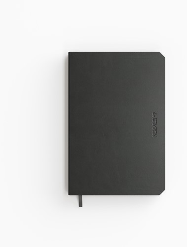 Notitieboek de KEMPEN Ashblack 110x160mm lijn 160 pagina's 90gr zwart