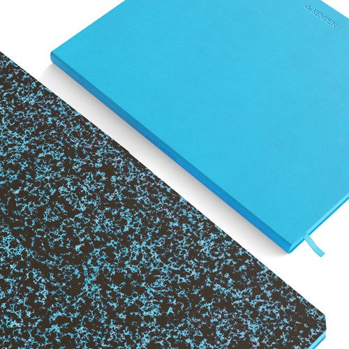 Notitieboek de KEMPEN Limitless 110x160mm blanco 160 pag 90gr felblauw-2