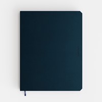 Notitieboek de KEMPEN Silence 171x220mm blanco 192 pagina's 90gr donkerblauw