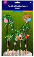 Cake decoratie Jungle 9 stuks-2