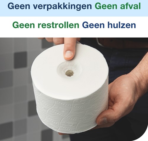 Toiletpapier Tork T7 Universal OptiServe Coreless 1-laags 144m wit 472620-2