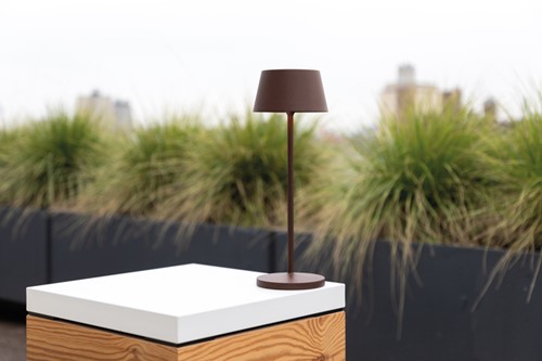 Tafellamp MAUL Nina LED oplaadbaar dimbaar bruin-2