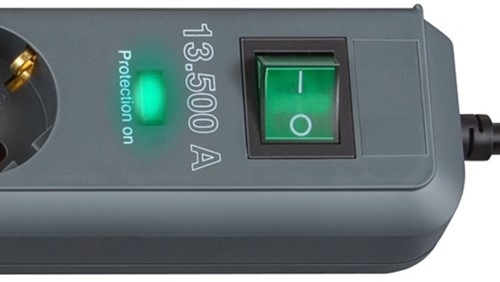 Stekkerdoos Brennenstuhl overspanningsbeveiliging 6 voudig 1.5m zwart-2