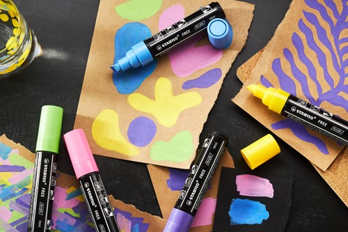 Acrylmarker STABILO  Free Acrylic T800C zwart-1