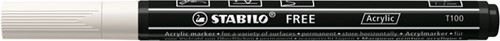 Acrylmarker STABILO  Free Acrylic T100 wit-2