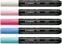 Acrylmarker STABILO  Free Acrylic T300 Candy assorti 5 stuks-3