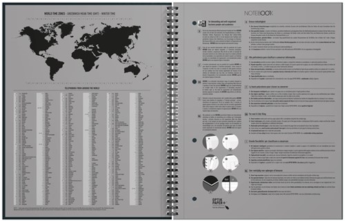 Spiraalblok Oxford International Notebook A4+ lijn zwart-4
