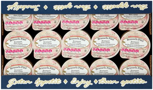 Roompaté Les Gourmands Brussels 45x25 gram cupjes-2