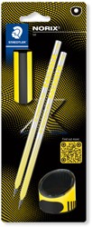 Potlood Staedtler Norix HB blister à 2 stuks zwart-geel