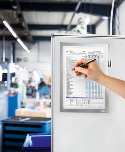 Duraframe Durable 498923 Note A4 magnetisch zilver-2