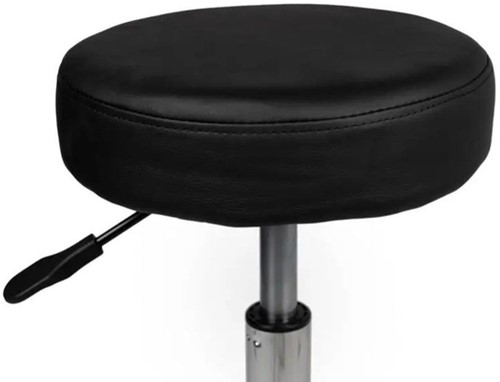 Tabouret kruk Office standaard met gasveer harde wielen zw-3