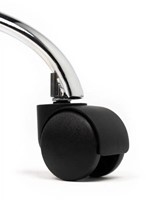 Tabouret kruk Office standaard met gasveer harde wielen zw-2