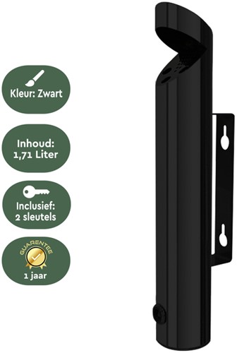 Wandasbak BRASQ AT200 RVS zwart-3