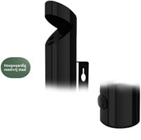 Wandasbak BRASQ AT200 RVS zwart-2