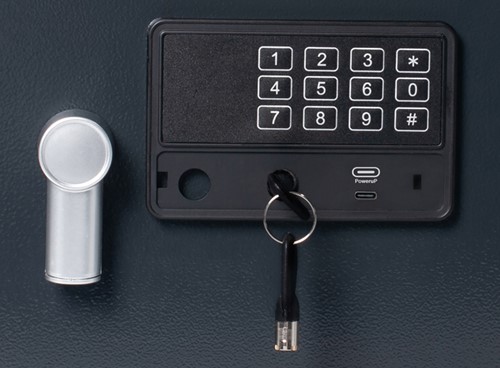 Kluis Pavo elektronisch 410x600x390mm donkergrijs-3