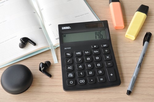 Rekenmachine Desq Compact zwart-3