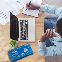 Facial tissues Kleenex 2-laags 100 vel wit 8827-3