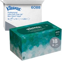 Handdoek Kleenex Ultra Pop-up Box 1-laags 226x254mm 70 vel wit 6088-2
