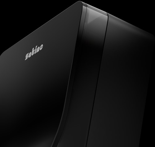 Handdoekdispenser Satino PT2 Hyginity XL zwart 333409-1