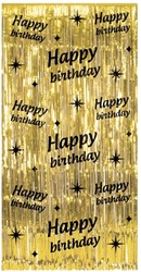 Classy Party Curtain Happy Birthday