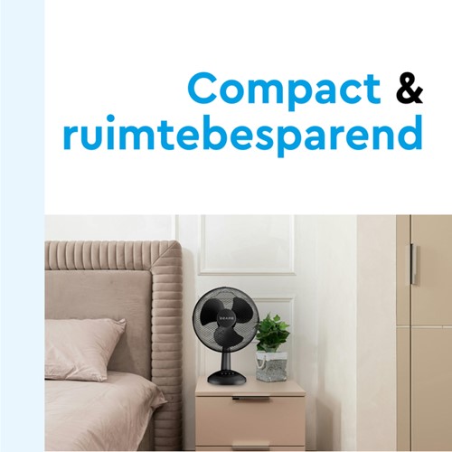 Tafelventilator BRASQ F400 Ø 30cm zwart-8