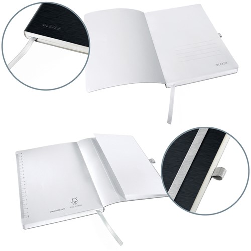 Notitieboek Leitz Style A5 lijn 160 pagina's 100gr zwart-2