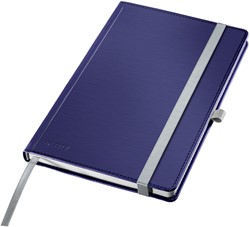 Notitieboek Leitz Style A5 lijn 160 pagina's 100gr blauw
