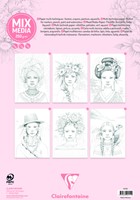 Kleurboek Clairefontaine Odelia A4 Vrouwen-2