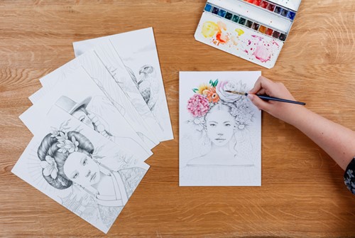 Kleurboek Clairefontaine Odelia A4 Vrouwen-1