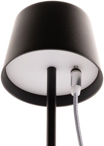 Tafellamp Securit MonteCarlo LED oplaadbaar dimbaar zwart-2