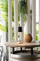 Tafellamp Securit Roma LED oplaadbaar dimbaar zwart-goud-3