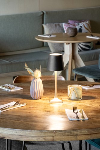 Tafellamp Securit Roma LED oplaadbaar dimbaar zwart-goud-4