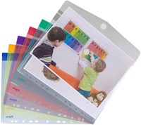 Enveloptas Djois Color Collection A4 horizontaal geperforeerd assorti-3