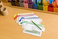 Opbergtas Djois met rits A6 assorti-3